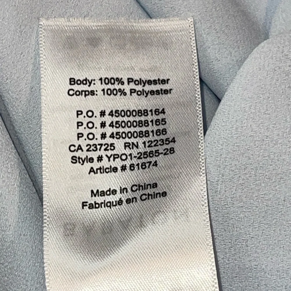 Aritzia Babaton Pale Blue Hopkins Sleeveless Tie Blouse Size Small - Picture 12 of 12